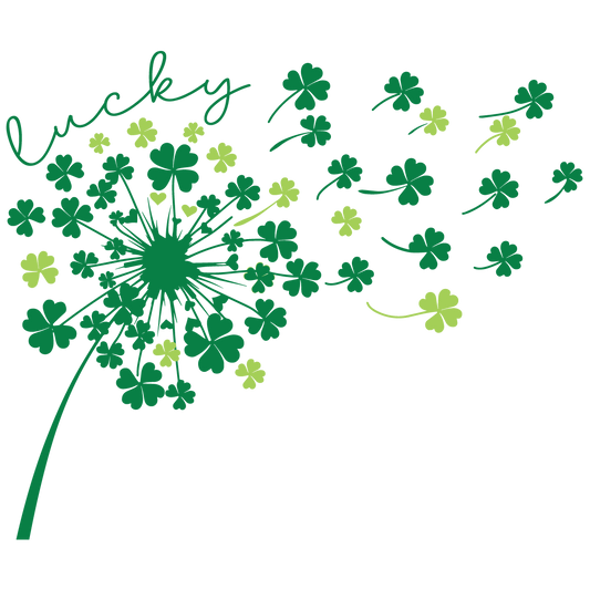 Lucky St. Patrick's Day Dandelion – Whimsical Irish Charm