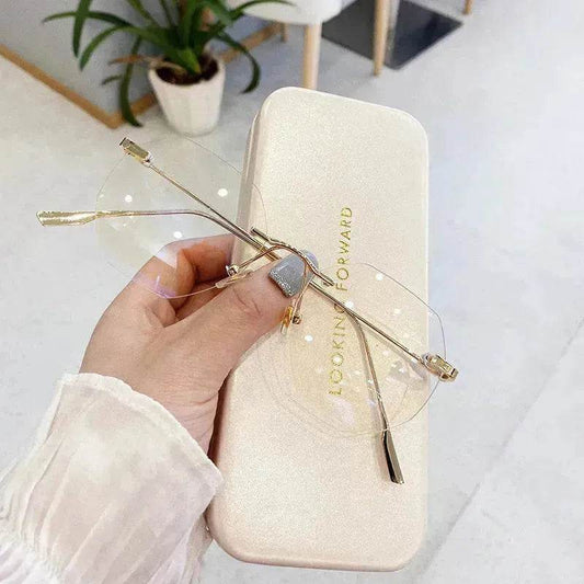 Rimless Octagon Sunglasses for Men Women Polygon Rectangle Shade Glasses Frameless