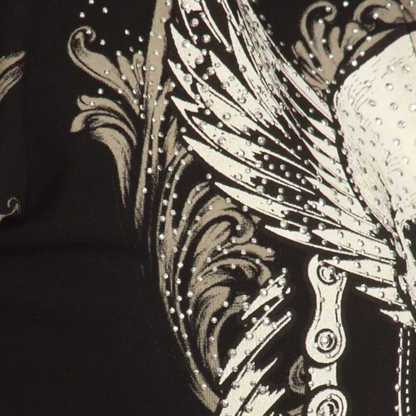 Women's motorcycle rhinestone skull & wings zip-up hoodie in Black – Rhinestone Hoodie by Boutique of Leathers/Open Road