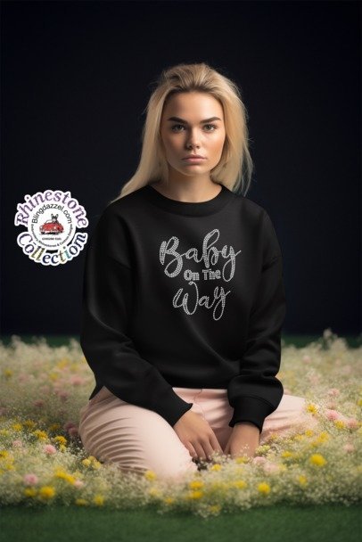 Baby on the Way Rhinestone Apparel