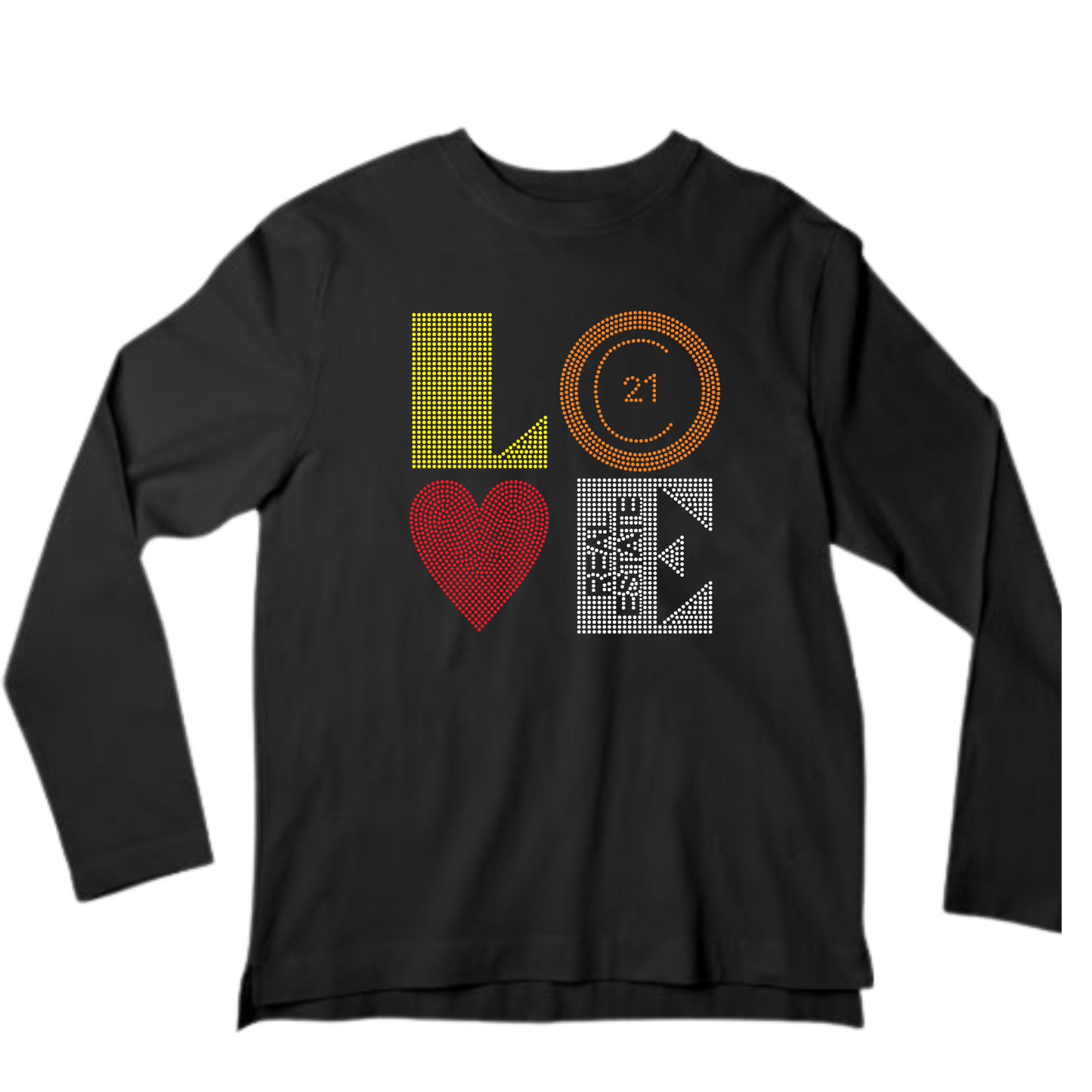 C21 Real Estate Rhinestone Shirt – Realtor Sparkle Bling Tee | Blingdazzel LONG SLEEVE T-SHIRT
