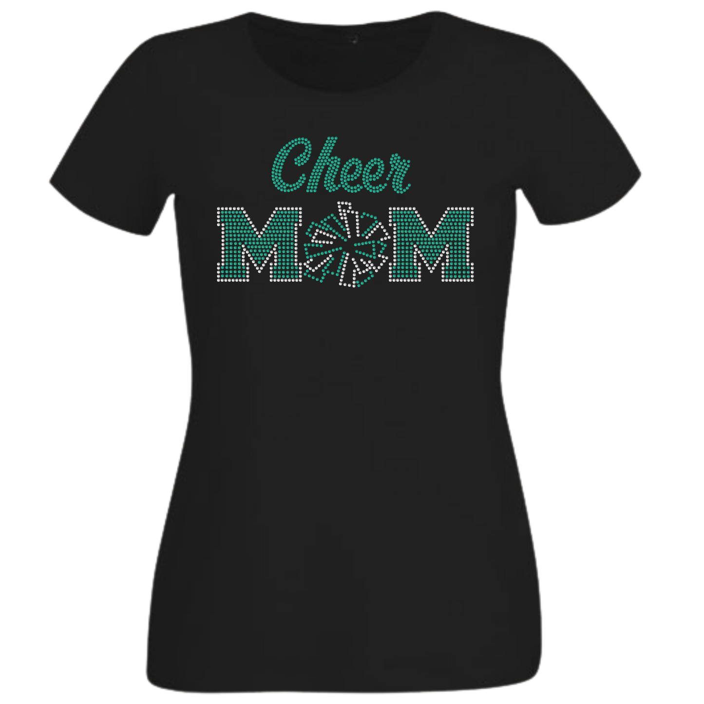 Cheer Mom Rhinestone Apparel