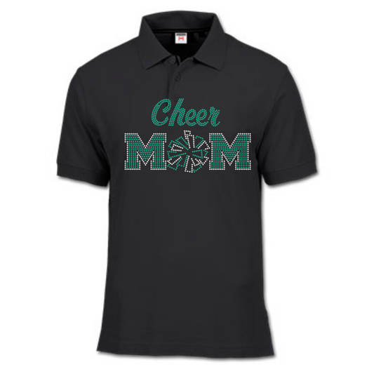 Cheer Mom Rhinestone Apparel