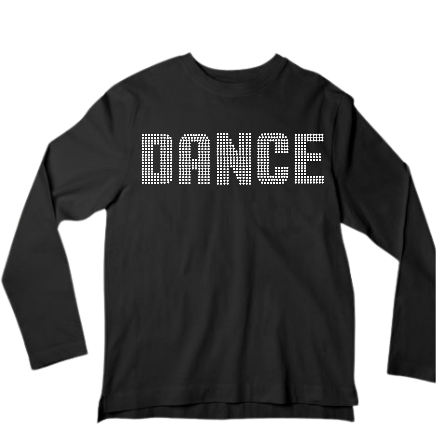 Dance Rhinestone Shirt – Dancer Sparkle Bling Tee | Bling Dazzel LONG SLEEVE T-SHIRT