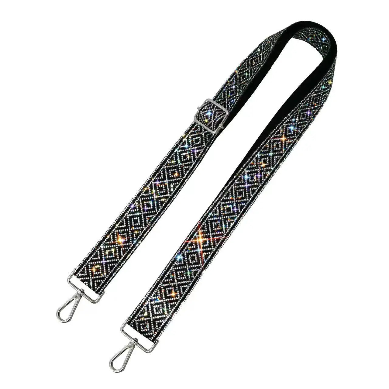 Sparkling Rhinestone Diamond Pattern Strap