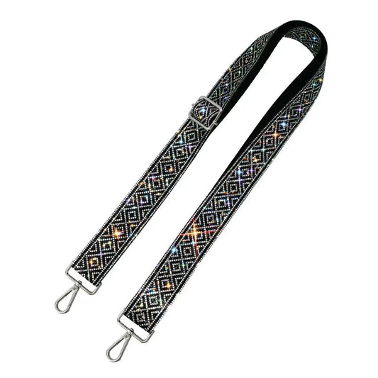 Sparkling Rhinestone Diamond Pattern Strap