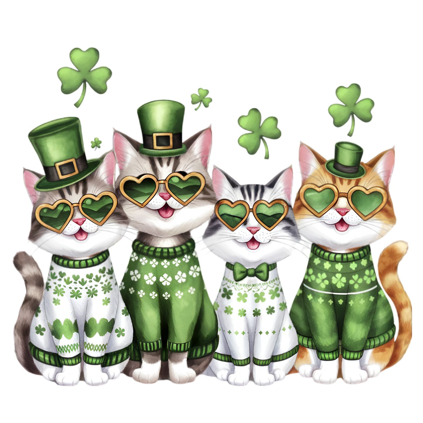 Lucky Paws – St. Patrick’s Day Cat Design