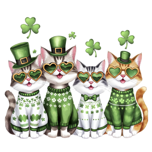 Lucky Paws – St. Patrick’s Day Cat Design