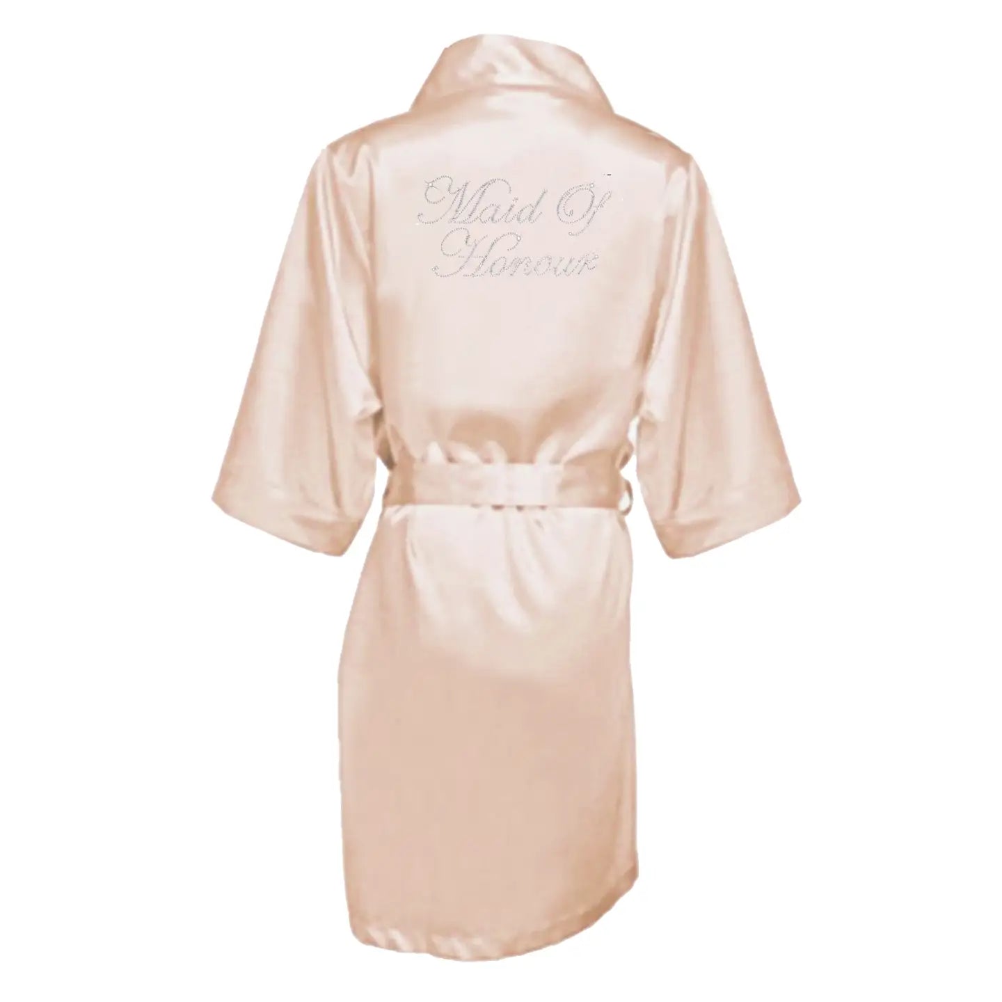 Women's Satin Rhinestone Robes