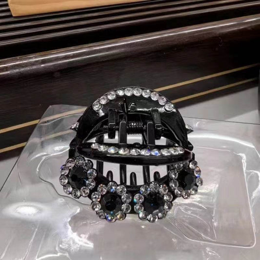 Rhinestone Barrettes High-end Flower Hair Clip