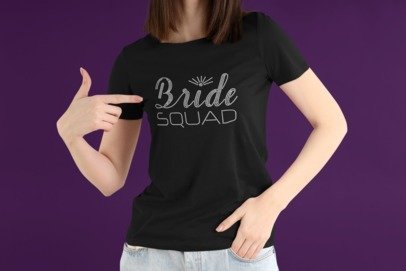Bride SQUAD - Bride Rhinestone Apparel