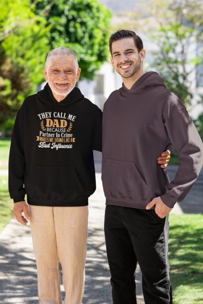 They Call Me Dad 'Cause Partner in Crime Sounds Like a Bad Influence – Graphic Design