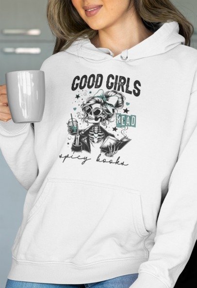 Good Girl Reads Spicy Books Graphic Design