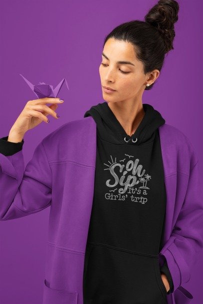 Oh Sip! Girl’s Trip Rhinestone Apparel