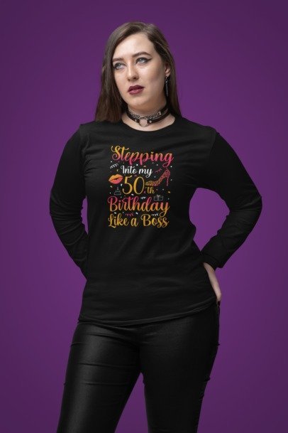 Stepping Into My 50th Birthday Like a Boss - Graphic Design