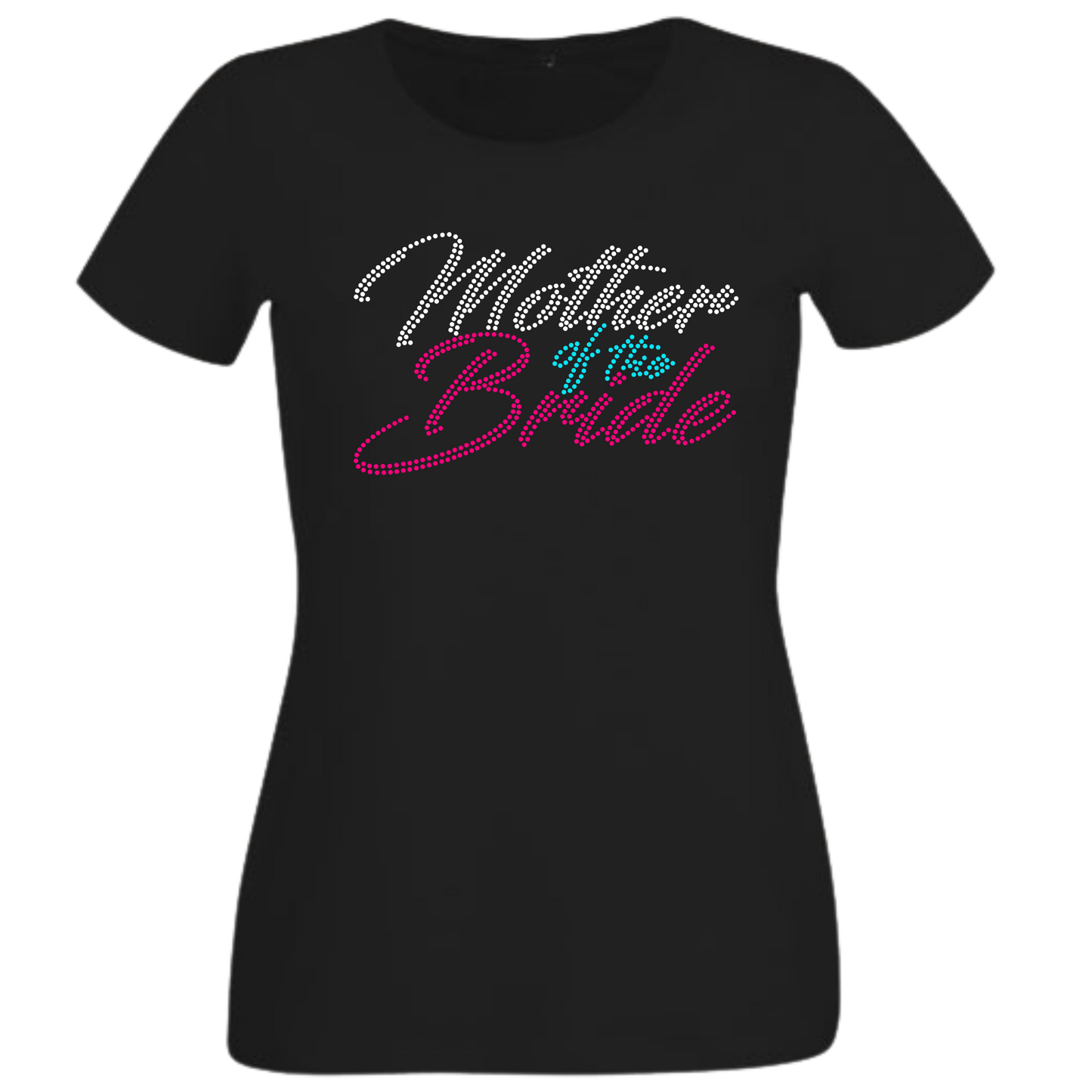 Mother of the Bride Rhinestone Shirt – Wedding Sparkle Bling Tee | Blingdazzel T-SHIRT