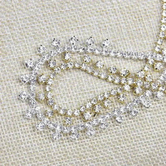 Rhinestone Claw Simple Fashion Item Choker Temperament Clavicle Chain Necklace for Women Bridal Wedding Necklace