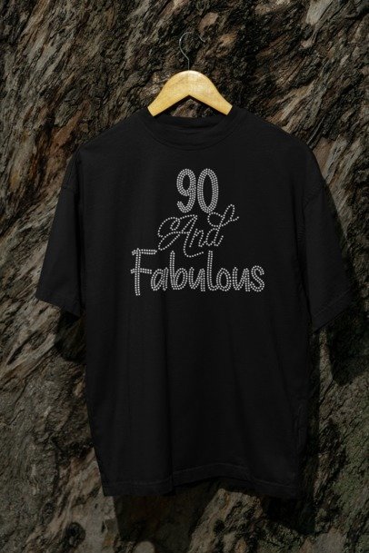 90 & Fabulous Rhinestone Apparel – Shine at Any Age!