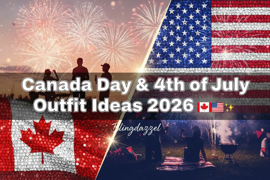 Canada Day and 4th of July Outfit Ideas 2026 – Patriotic Rhinestone Apparel by Blingdazzel Team