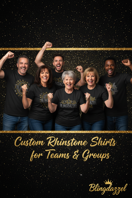 Custom Rhinestone Shirts for Teams & Groups – How It Works by Blingdazzel