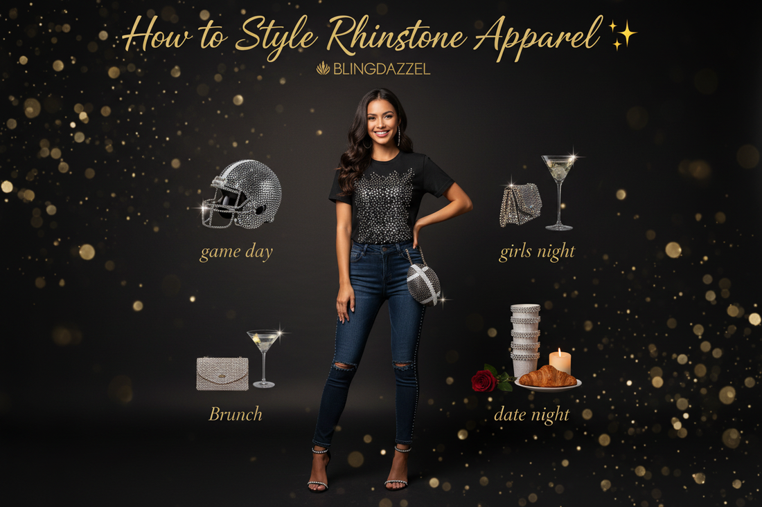 How to style rhinestone apparel for every occasion – Fashion guide by Blingdazzel