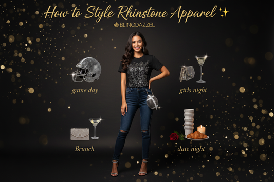 How to style rhinestone apparel for every occasion – Fashion guide by Blingdazzel