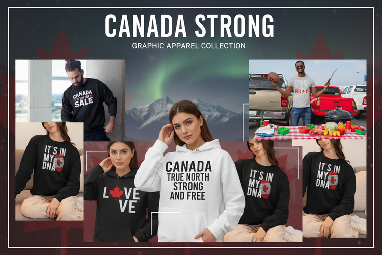 Canada Day & Fourth of July Graphic Design Collection