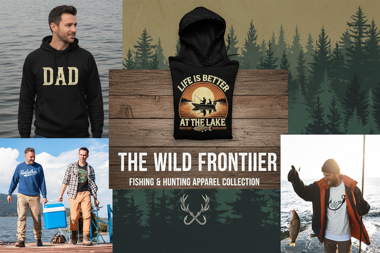 Fishing and Hunting -  Graphic Design Apparel