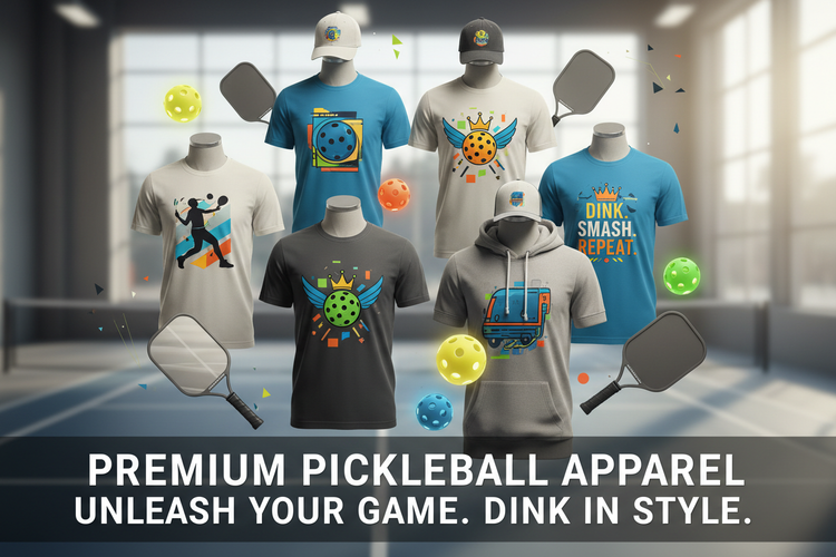Pickleball Graphic Design Apparel – Blingdazzel Collection