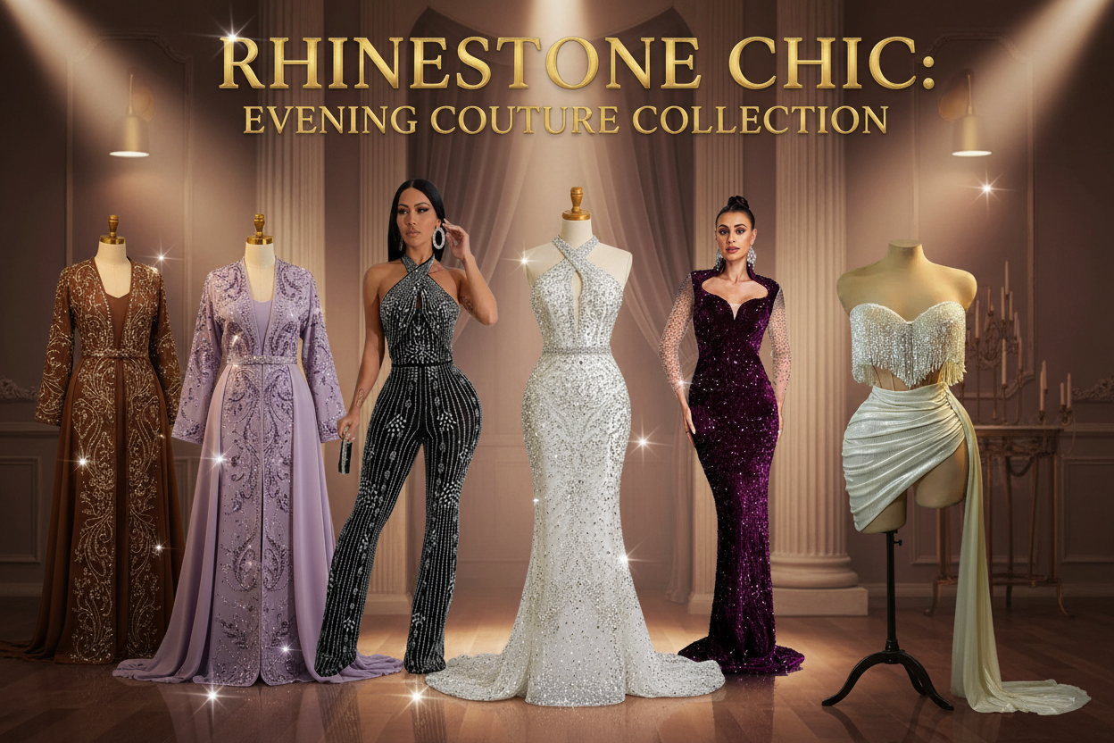 Rhinestone Dresses & Jumpsuits – Sparkle Without Limits