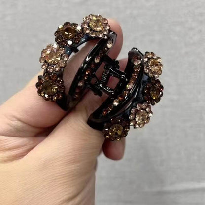 Rhinestone Barrettes High-end Flower Hair Clip