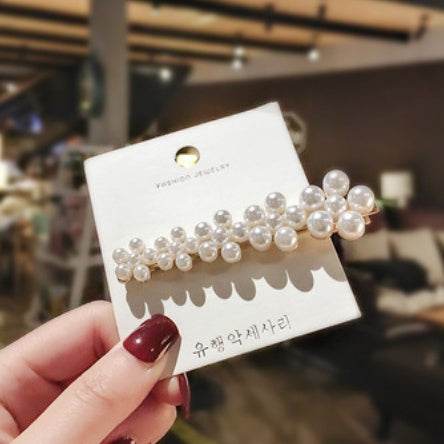 Elegant Pearl Bling Hair Clip