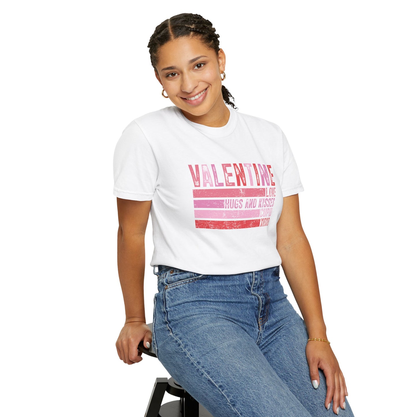 Vintage Valentine Love Hugs & Kisses T-Shirt