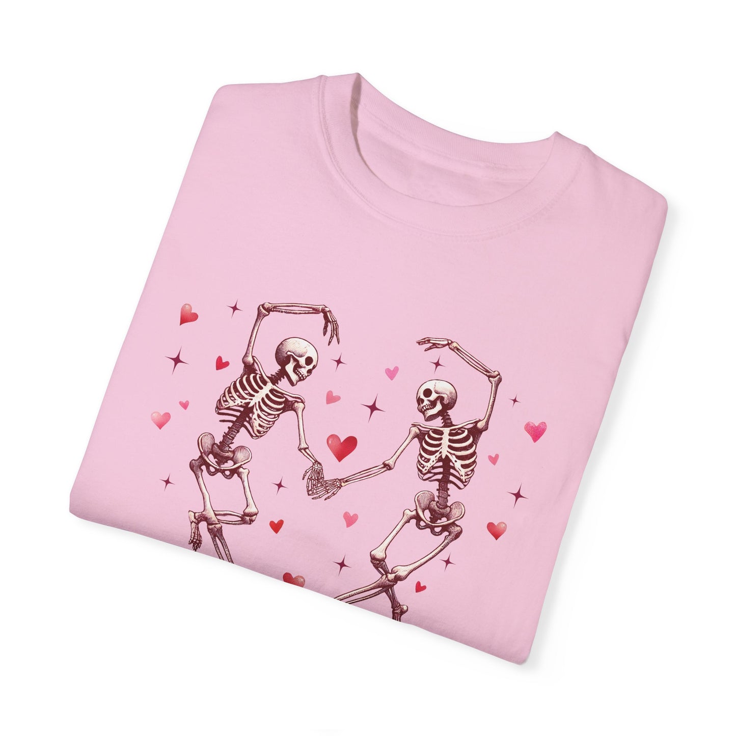 Valentine's Dancing Skeletons Comfort Colours T-shirt