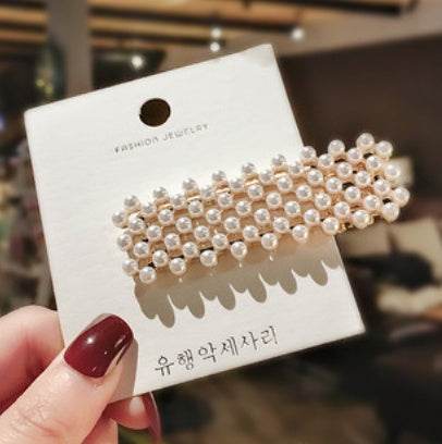 Elegant Pearl Bling Hair Clip