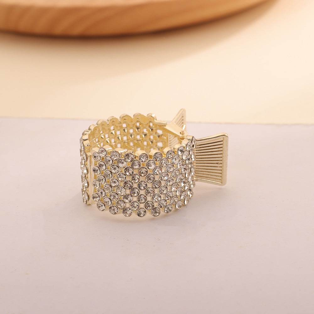 Decorative Ponytail Hair Clip Pearl Rhinestone Claw Clip