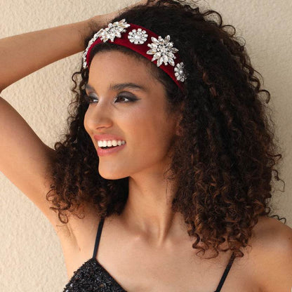 Retro Baroque Pearl Rhinestone Headband