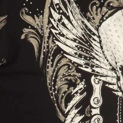 Women's motorcycle rhinestone skull & wings zip-up hoodie in Black – Rhinestone Hoodie by Boutique of Leathers/Open Road