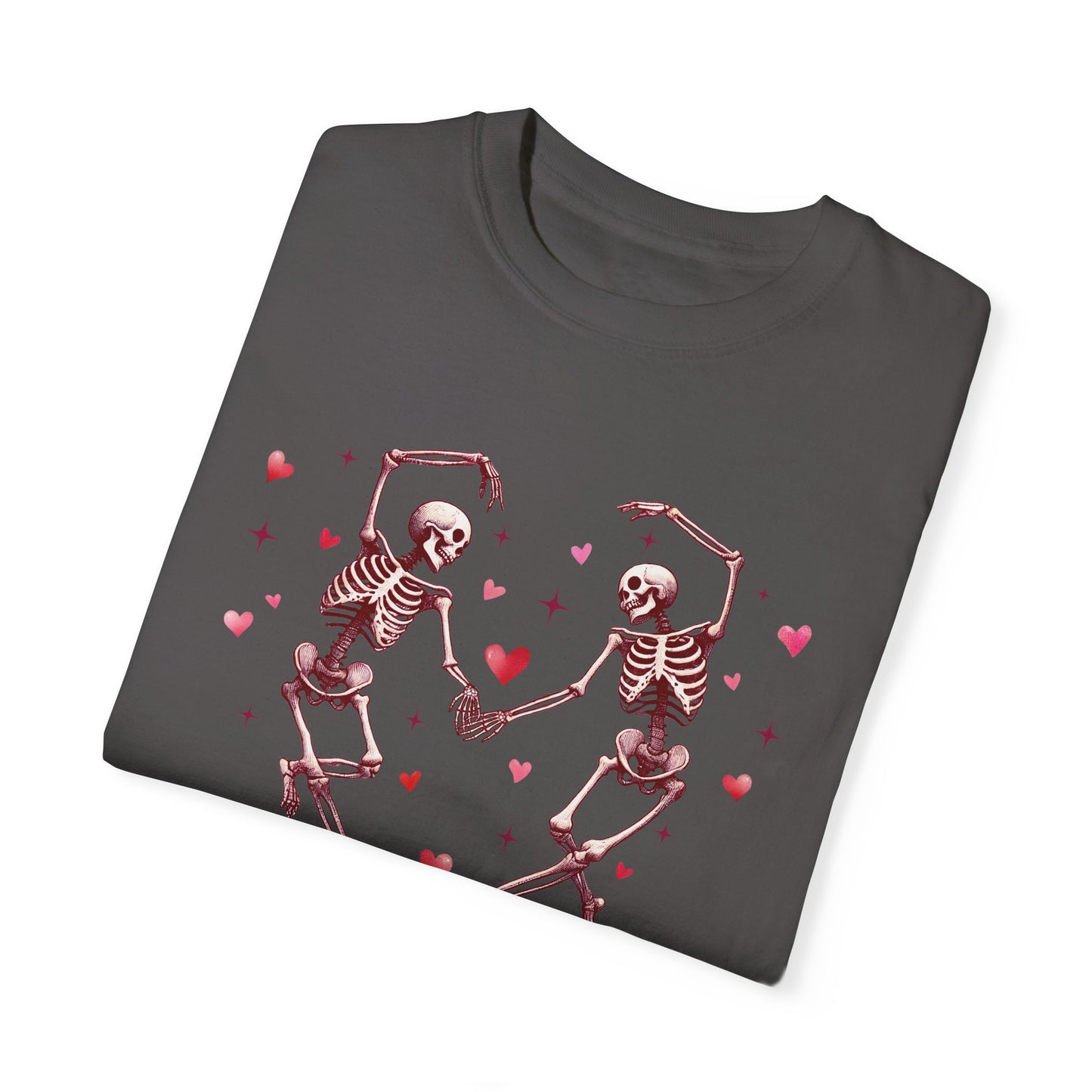 Valentine's Dancing Skeletons Comfort Colours T-shirt