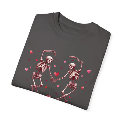 Valentine's Dancing Skeletons Comfort Colours T-shirt