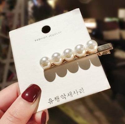 Elegant Pearl Bling Hair Clip