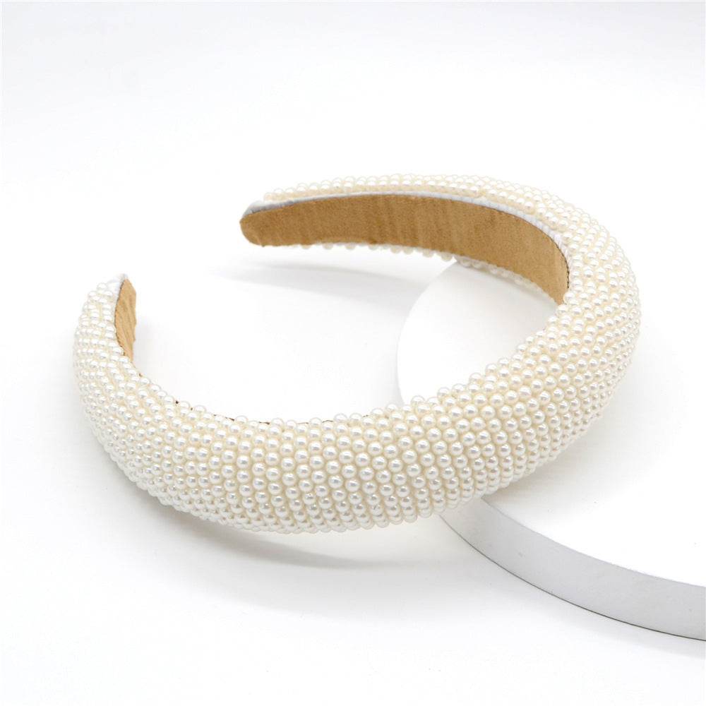 Elegant Baroque Rhinestone Pearl Headband