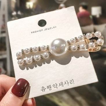 Elegant Pearl Bling Hair Clip
