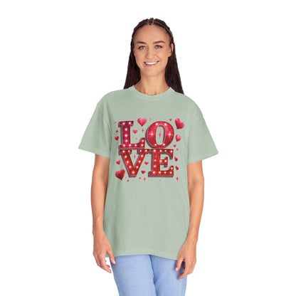 LOVE Valentines Day Comfort Colours T-shirt