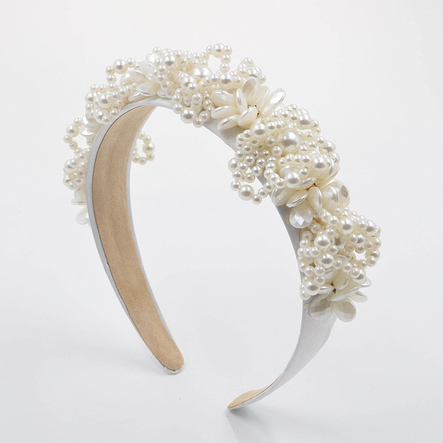 Elegant Baroque Rhinestone Pearl Headband