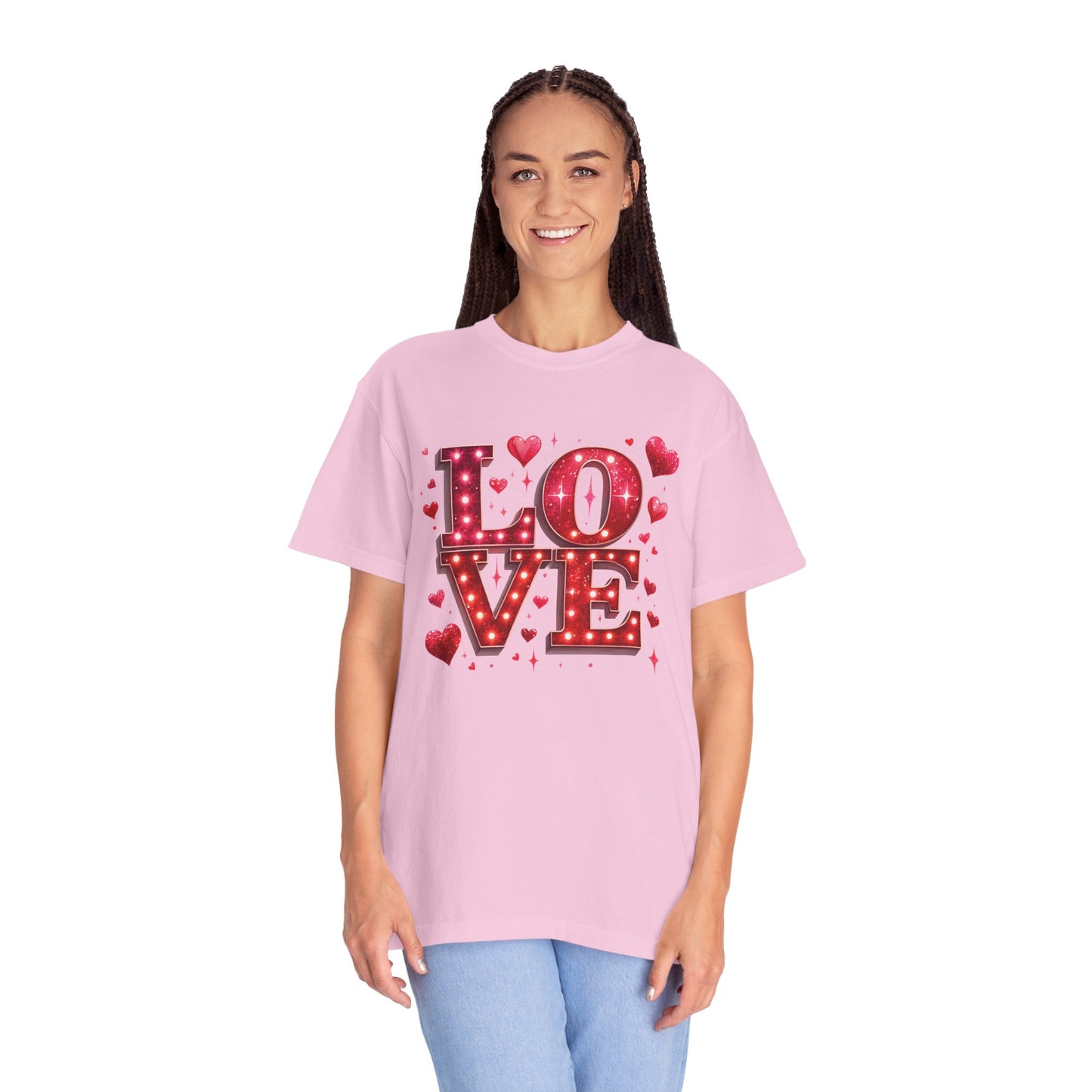 LOVE Valentines Day Comfort Colours T-shirt