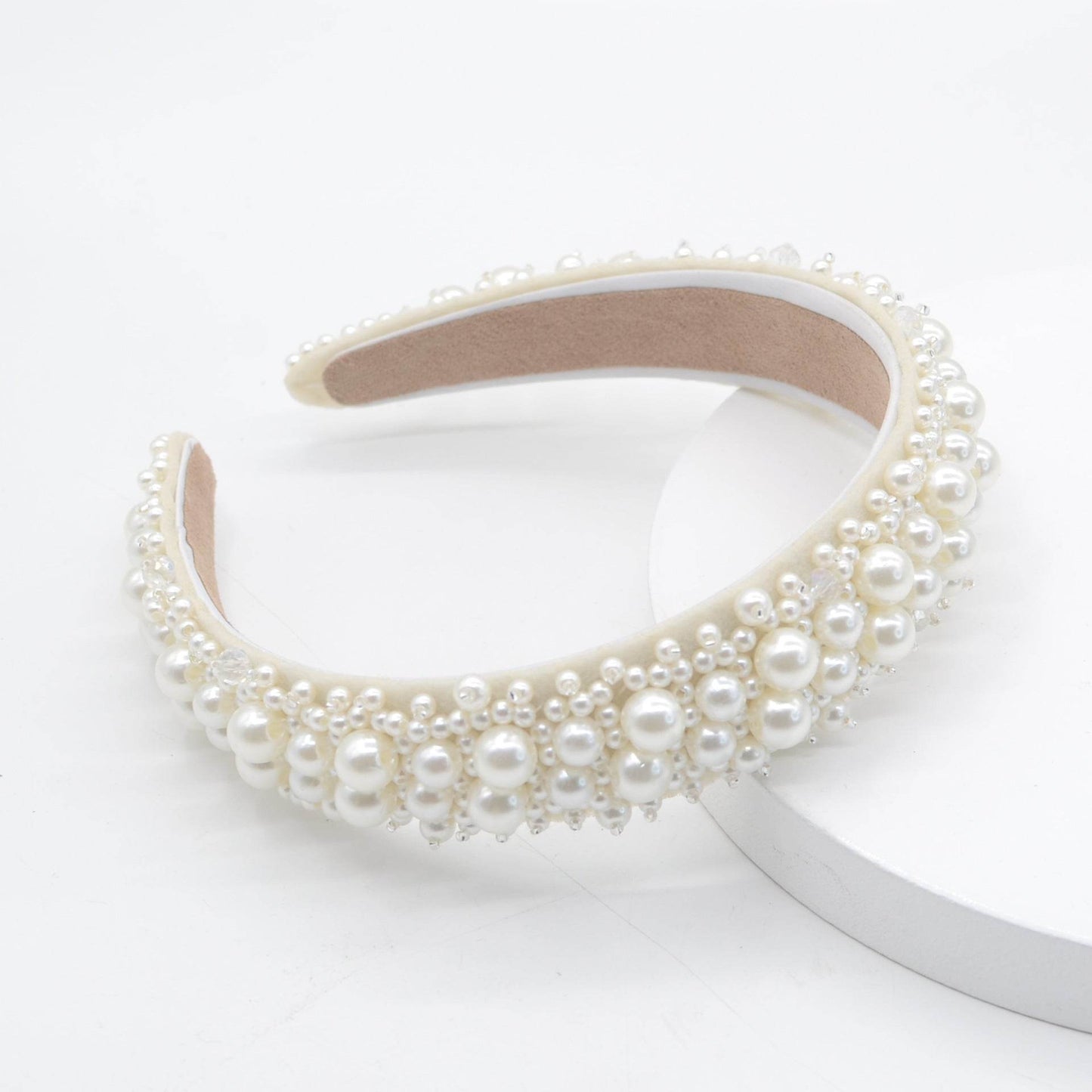 Elegant Baroque Rhinestone Pearl Headband