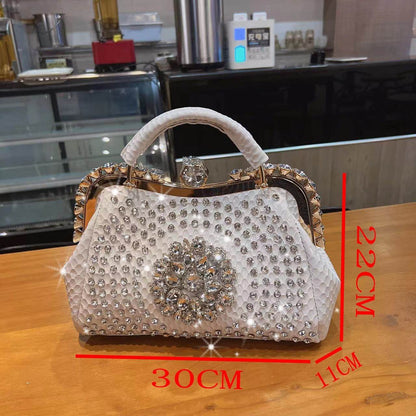 Luxury Large Capacity Diamond Inlaid Cross Body Handbag for women