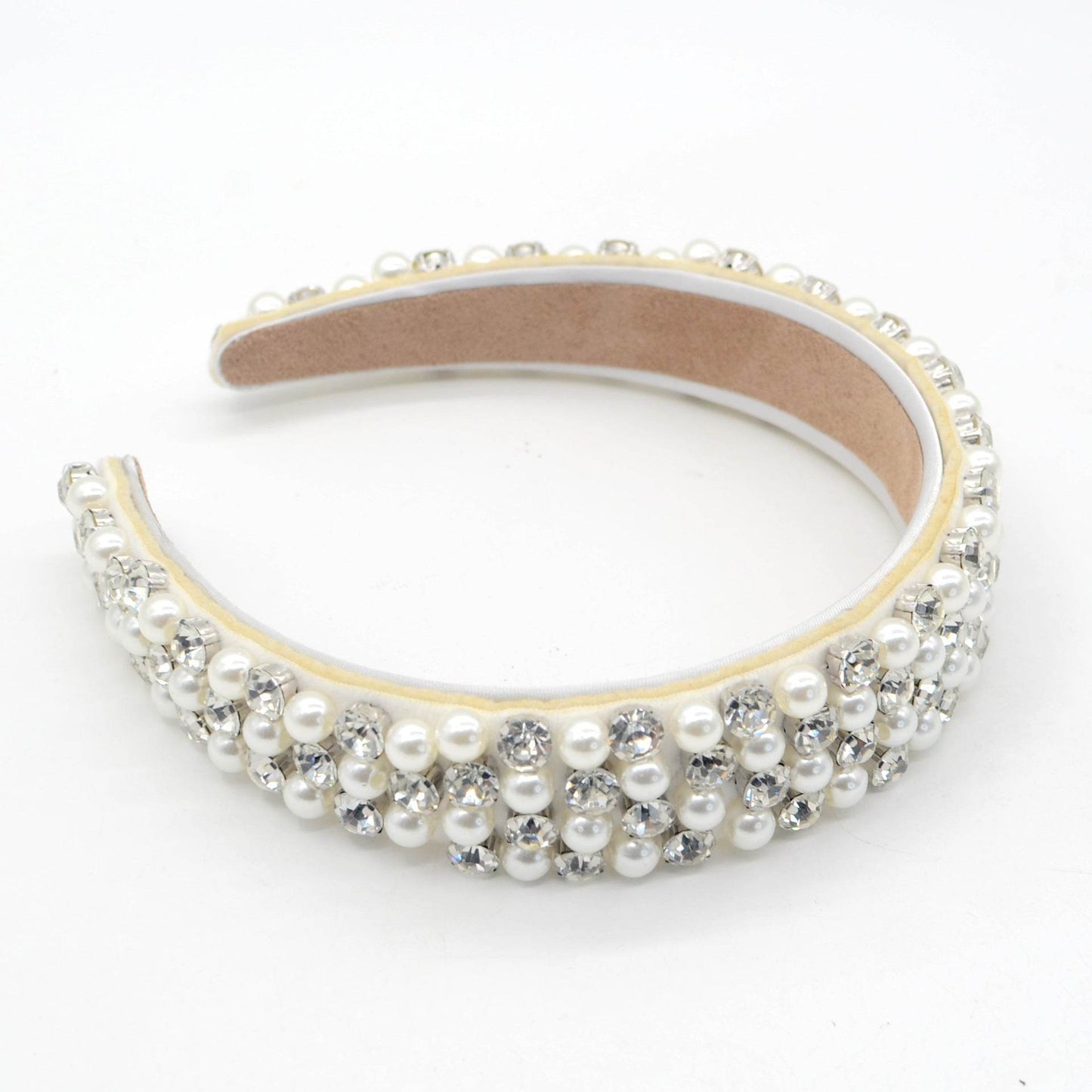 Elegant Baroque Rhinestone Pearl Headband