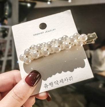 Elegant Pearl Bling Hair Clip